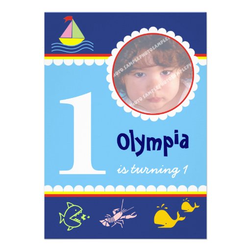 Ocean Sea Birthday Invitations