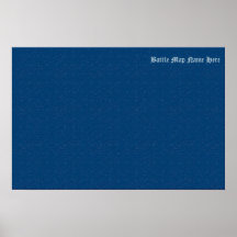 Ocean Water Battle Map Customised Print