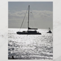 Ocean with boats custom flyer