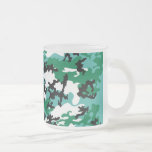 Oceanic Camo Frosted Coffee Mug