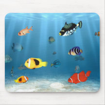 Oceans Of Fish Mouse Pads