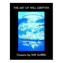 OCEANS PAINTING POSTCARD