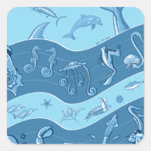 Ocean's Symphony Stickers