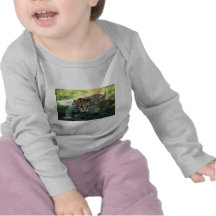 Ocelot lying down t shirts