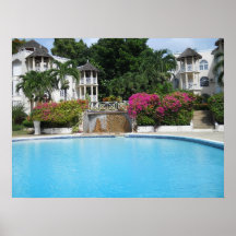 Ochi Rios Poolside, Jamaica Posters