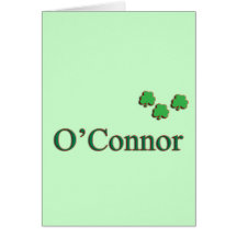 O'Connor Family Card