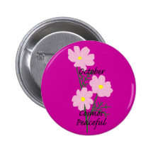 Oct Cosmos Peaceful button