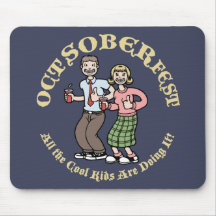 Oct-Sober-Fest Mouse Pads