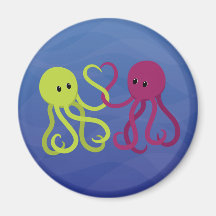 Octo Love Fridge Magnets