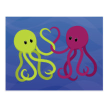 Octo Love Post Card