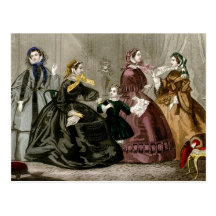 October, 1859 Fashions Postcard