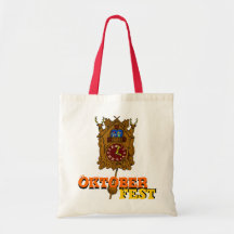 October Fest, Cuckoo clock Tote Bags