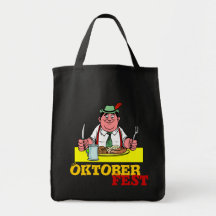 October Fest, German sausages Canvas Bags