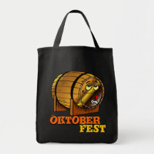 October Fest, Whole barrel of fun Canvas Bags