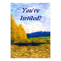 October Meadow Custom Invitation