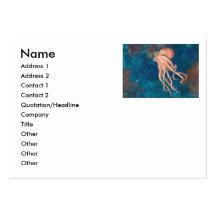 octopi cyan sea business card