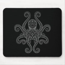 Octopus Design (black) Mousepad