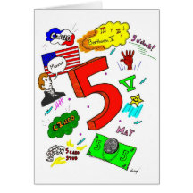Ode to Five Greeting Card
