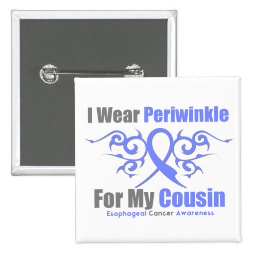 Oesophageal Cancer Periwinkle Ribbon Cousin Pins