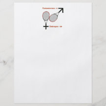 Oestrogen Tennis Flyer