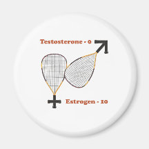 Oestrogen Wins Racquetball Fridge Magnets