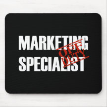 OFF DUTY MARKETING SPECIALIST DARK MOUSE PADS