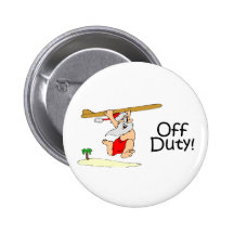 Off Duty Santa (Surfing) Buttons