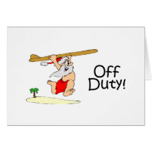 Off Duty Santa (Surfing) Cards