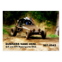 Off Road ATV Dune Buggy Mudding Business Card Template