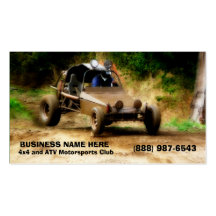 Off Road ATV Dune Buggy Mudding Business Card