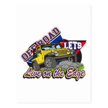 Off Road On The Edge Post Cards