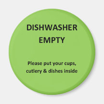 Office Dishwasher Notices Fridge Magnet