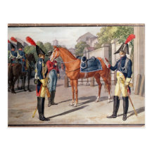 Officer and Guard of the Royal Guard in 1826 Postcards