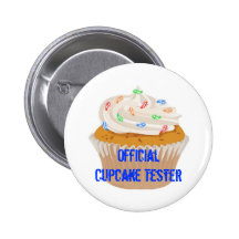 Official Cupcake Tester Button