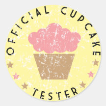 Official Cupcake Tester Sticker