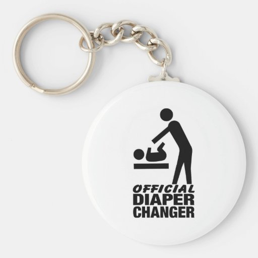Official Diaper Changer Key Chain
