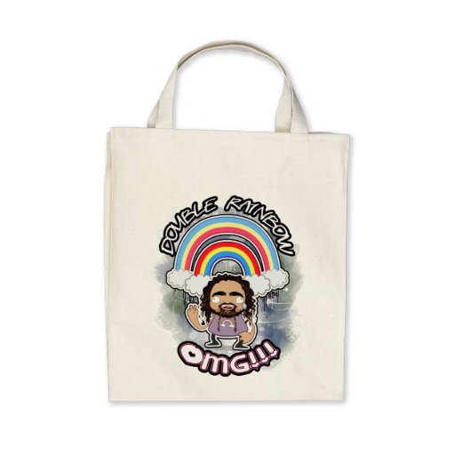 OFFICIAL Double Rainbow ORGANIC Grocery Tote Tote Bag