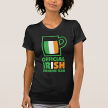Official Irish Beer Team St. Patrick's Day Tshirts