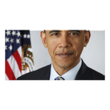 Official_portrait_of_Barack_Obama Customized Photo Card