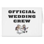 Official Wedding Crew Card