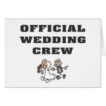 Official Wedding Crew Card