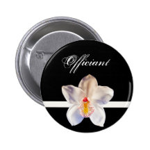 Officiant Wedding ID Badge Button