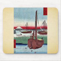 Offing of Tsukuda by Ando,Hiroshige Mouse Mats