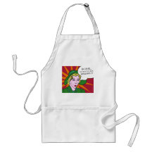 Oh Dear You Mean I've Been Unfriended? Pop Art Aprons