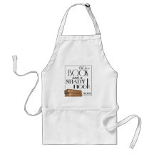Oh for a book and a shady nook apron