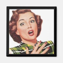 "Oh, My!" RETRO HOUSEWIFE MAGNET