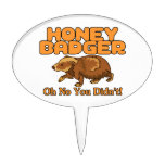 Oh No Honey Badger Cake Pick