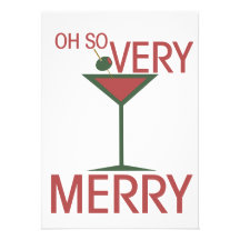 Oh so VERY MERRY Christmas Personalized Invitation