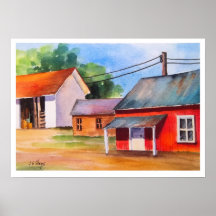 Ohio Barn Row Posters