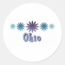 Ohio Round Sticker